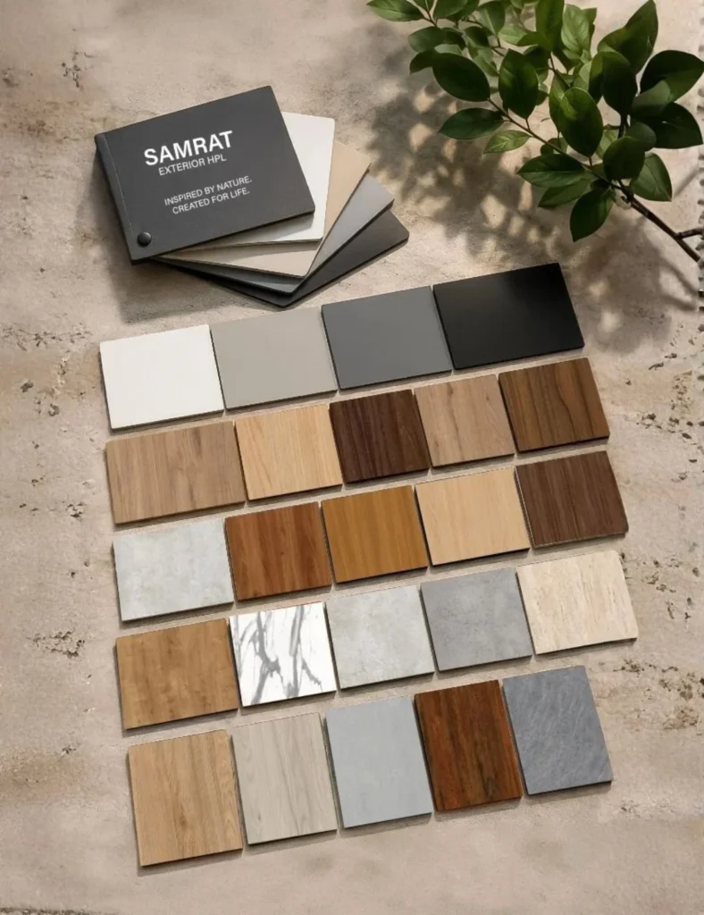 Samrat exterior HPL colour samples