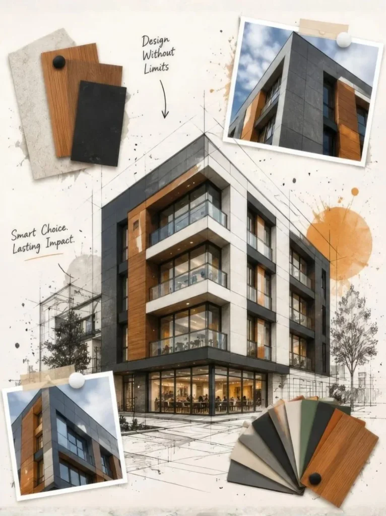 HPL facade design inspiration moodboard