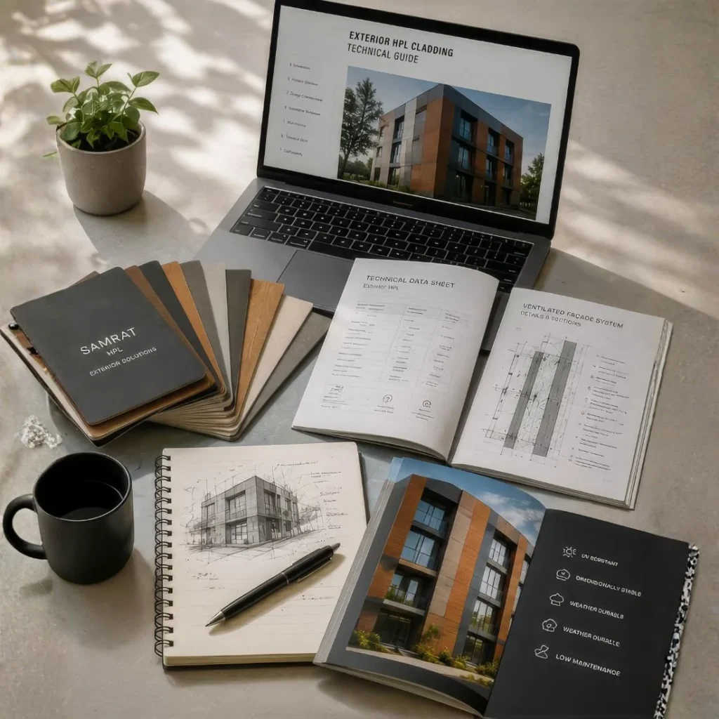 Samrat exterior HPL technical resources and specifications